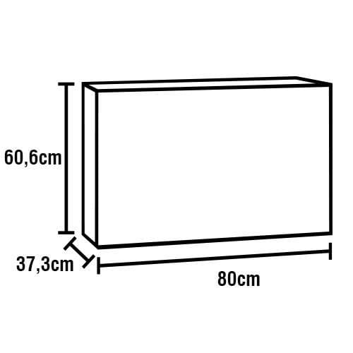 Cozinha Compacta Bartira Rubi com 4 Portas e 2 Prateleiras - 160cm de largura Grapia Platinum