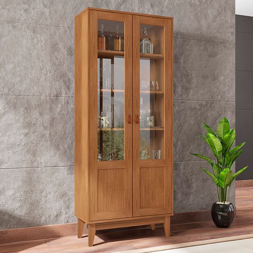 Cristaleira Casa D Lyra com 2 Portas de Vidro