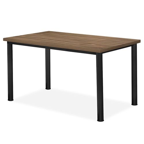 Mesa de Jantar Aço Nobre 0388 Júlia Plus - 135X80 Preta\Marrom...