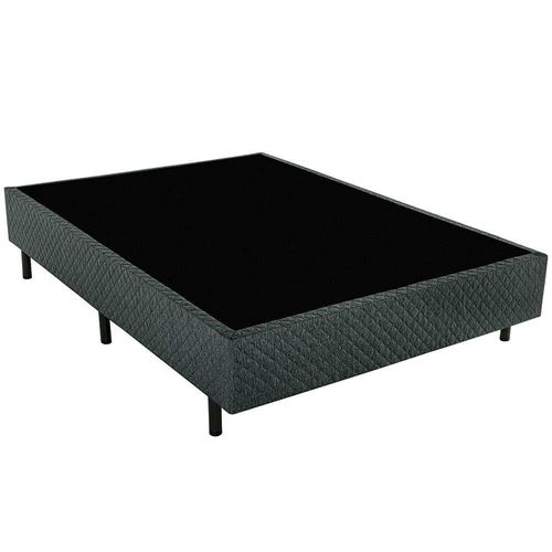 Cama Box de Casal Biflex Turquia com Molas Ensacadas e Pillow Inn 69x138x188cm - Branco/Grafite