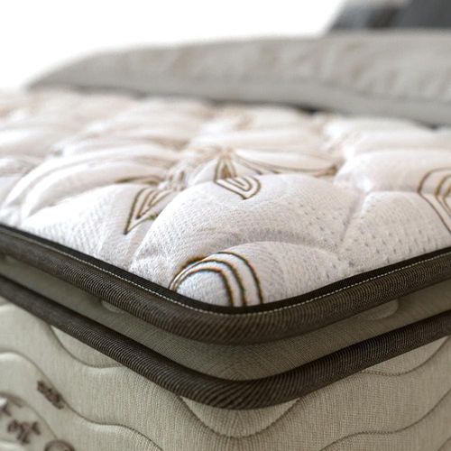 Colchão de Solteiro Probel Fort Comfort D40 com Molas Prolastic e Pillow Top 34x88x188 - Branco/Bege