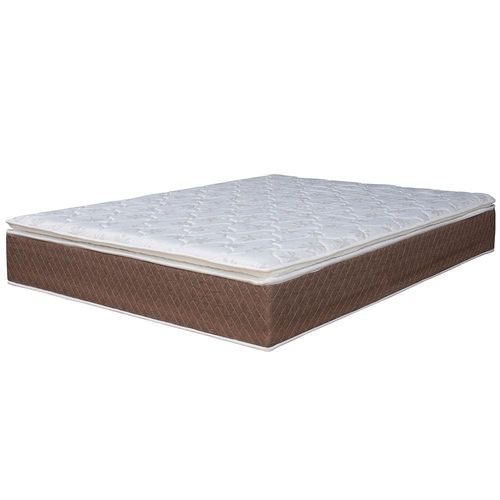 Colchão de Casal Umaflex Berlim com Pillow Top e Molas Ensacadas 30x138x188 cm - Castor/Branco
