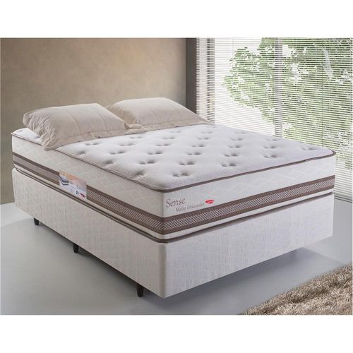 Colchão de Casal Herval Sense com Molas Ensacadas 30x138x188 cm – Bege