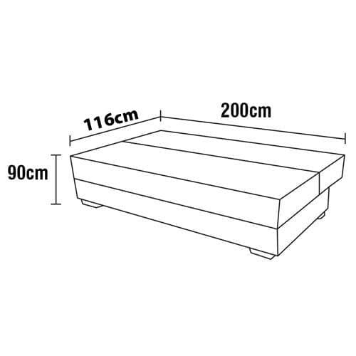 Sofá-cama Matrix Donna em Veludo com 200cm de Largura Marsala