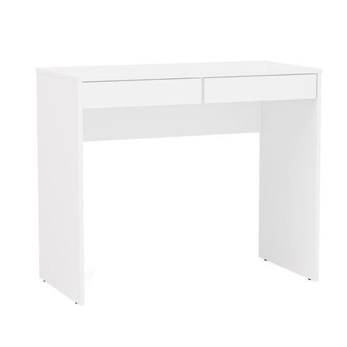 Mesa de Escritório Politorno Tijuca com 2 Gavetas Branca