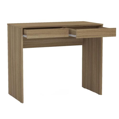 Mesa de Escritório Politorno Tijuca com 2 Gavetas Castanho