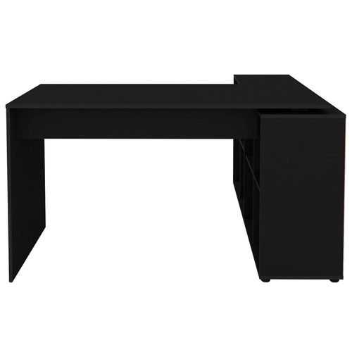 Escrivaninha Artany Nero II com 8 Nichos Preto