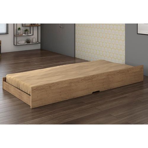 Cama Auxiliar Conquista Premium II Amêndoa Fosco