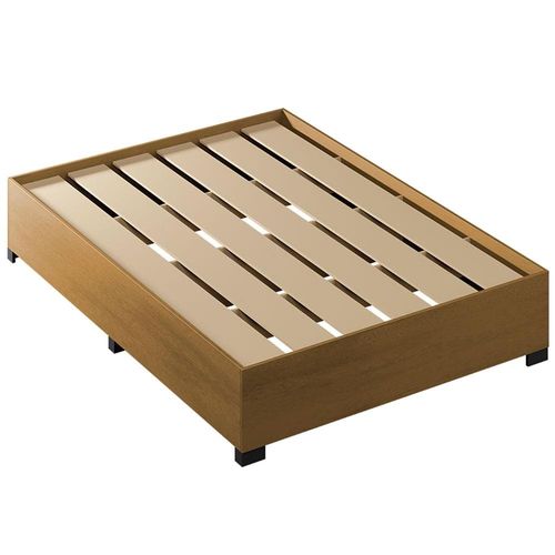 Cama de Casal Dobuê Aruba com Pés em PVC 142cm de largura Carvalho