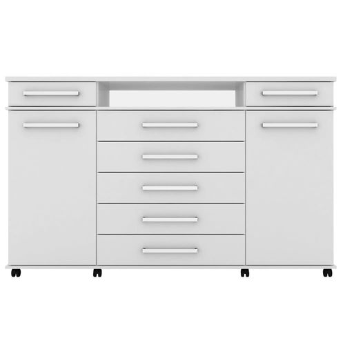 Cômoda Demóbile London com 7 Gavetas e 2 Portas Branco
