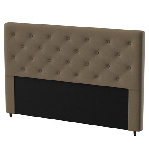 Cabeceira para Cama King Size Probel Hapton em Tecido Suede Marrom