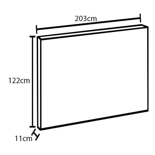 Cabeceira para Cama King Size Probel Texas em Tecido Suede Bege
