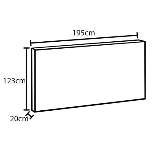 Cabeceira para Cama King Size Dobue Palladium Preto