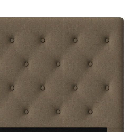 Cabeceira para Cama Queen Size Probel Hapton em Tecido Suede Marrom