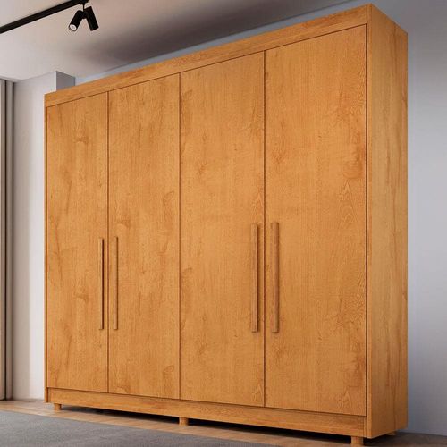 Guarda-Roupa Europa Palermo com 169 cm de Largura, 4 Portas e 3 Gavetas Peroba
