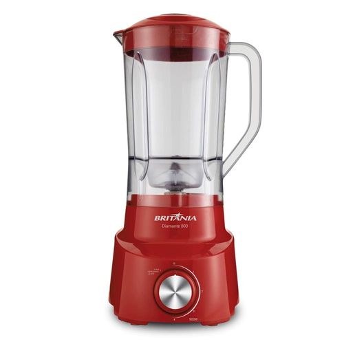 Liquidificador Britânia Diamante 800 Vermelho 900W e 4 Velocidades 220V