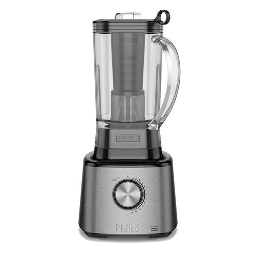 Liquidificador Philco PLQ2100PI Turbo Preto 1400W com 12 Velocidades - Preto/Inox 220V