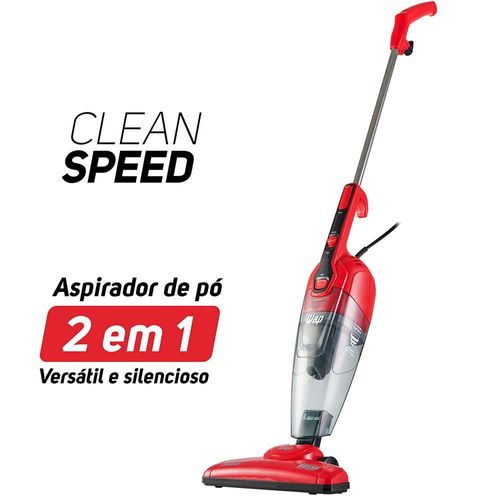 Aspirador de Pó Vertical Wap Clean Speed 1000W 1L – Vermelho/Preto 220V