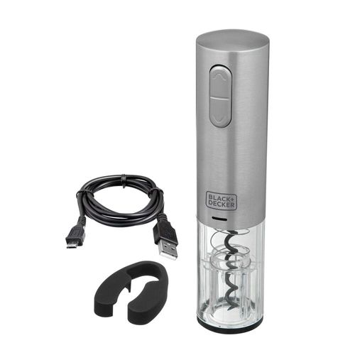 Abridor de Vinho Black+Decker Gourmand Bat W10 Inox Bivolt