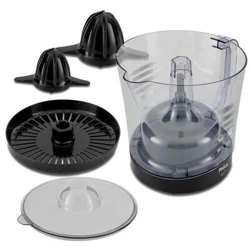 Espremedor de Frutas Philco Citrus Turbo PEF700P com 2 Cones 1,5L e 70 W - Preto 220V