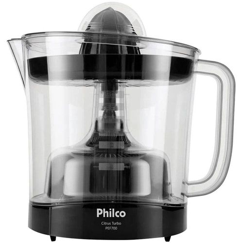 Espremedor de Frutas Philco Citrus Turbo PEF700P com 2 Cones 1,5L e 70 W - Preto 220V