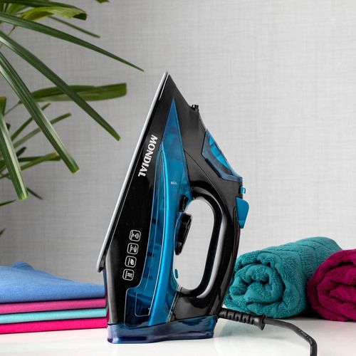 Ferro a Vapor Mondial F-53 com Spray – Preto/Azul 220V