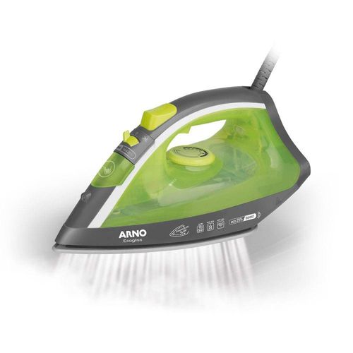 Ferro de Passar a Vapor Arno Ecogliss FEC1 com Spray e Base Cerâmica - Verde 220V