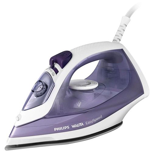 Ferro de Passar a Vapor Philips Walita EasySpeed GC1752 com Spray e Base de Cerâmica – Roxo/Branco 220V