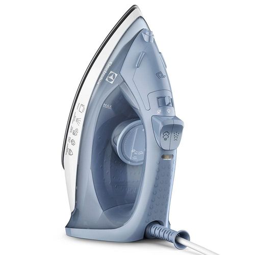Ferro de Passar a Vapor Electrolux Efficient ESI10 com Spray e Base Antiaderente - Azul 220V