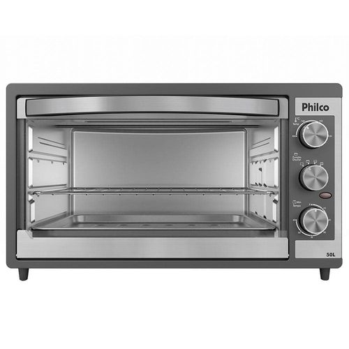 Forno Elétrico Philco PFE52P 50L com Botão Timer de 60 minutos e Dupla resistência – Preto 220V