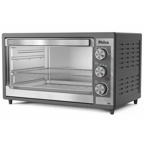 Forno Elétrico Philco PFE52P 50L com Botão Timer de 60 minutos e Dupla resistência – Preto 220V
