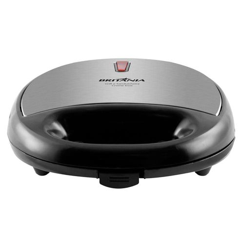 Grill e Sanduicheira Britânia Crome Inox 110V