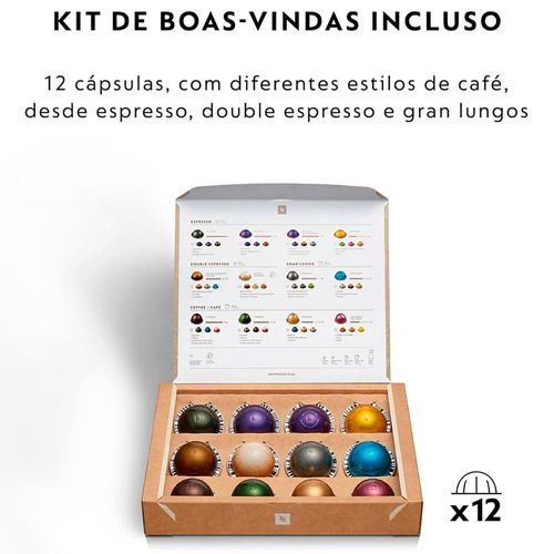 Máquina de Café Nespresso Vertuo Pop com Kit Boas-Vindas – Vermelha 220V