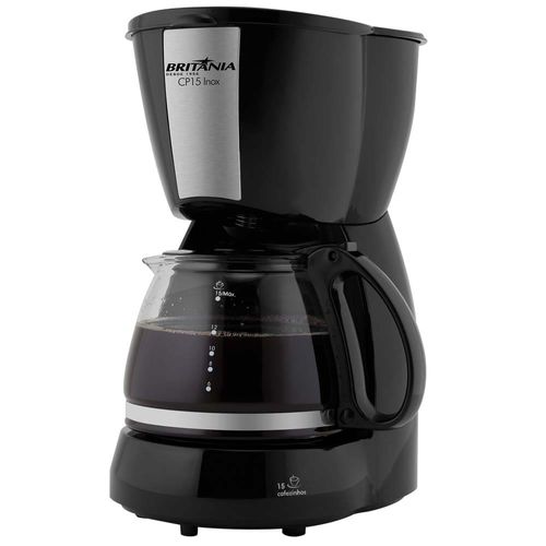 Cafeteira Elétrica Britânia CP15 15 Xícaras - Preta 220V