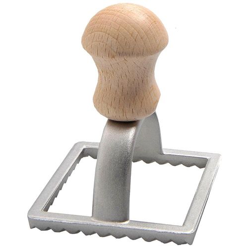 Cortador de Pressão para Ravioli Eppicotispai Quadrado em Alumínio - 7 cm