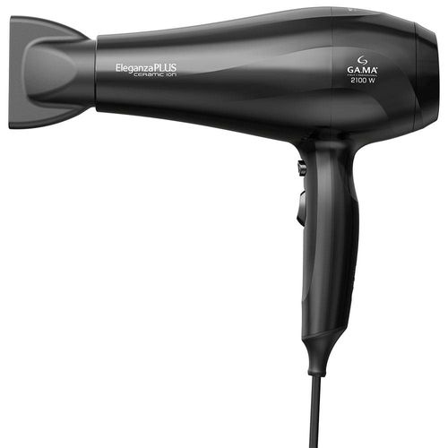Secador de Cabelos GA.MA Italy Eleganza Plus Ceramic Ion Motor AC 2100W - Preto 110v
