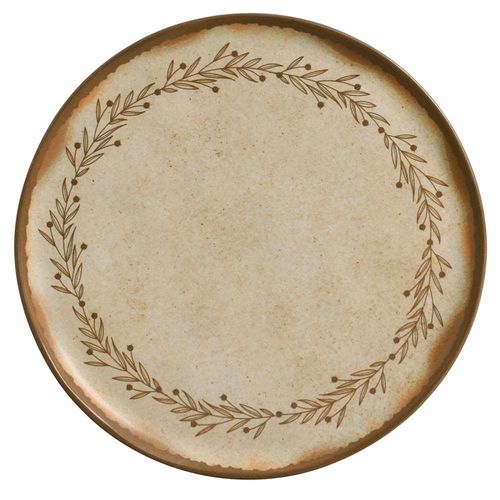 Conjunto com 6 Pratos Rasos Porto Brasil Bio Nativa em Stoneware 27,5 cm – Cinza