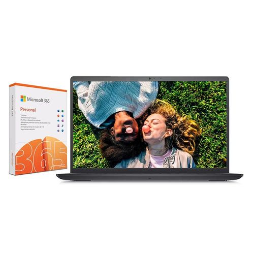 Notebook Dell Inspiron com processador Intel Core i5 8GB 256GB SSD Tela 15.6" Full HD Windows 11 + Microsoft 365 Personal 1TB