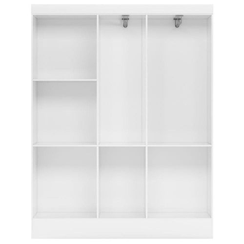 Guarda-Roupa Demóbile Ártico com 5 Portas e Cômoda Astral com 4 Gavetas - Branco