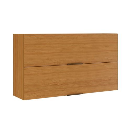Cozinha Completa Itatiaia Ideale com 9 portas, 2 gavetas e 3 prateleiras com 270 cm de largura Cinamomo/Off White