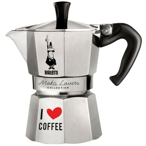 Cafeteira Italiana Bialetti Moka Express Coffee Fest em Alumínio - 3 Xícaras