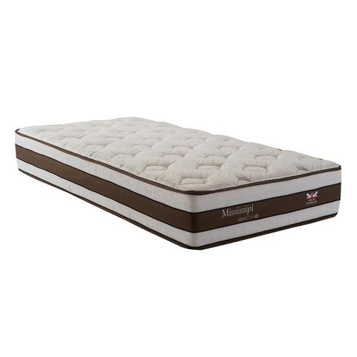 Cama Box Solteiro Herval Mississipi com Pillow Top e Molas Maxpring 64x88x188cm