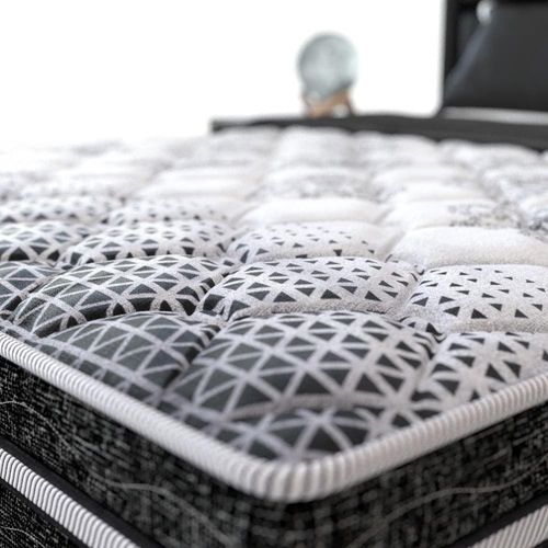 Cama Box Conjugada de Solteiro PROdormir Bonnel com Molas Prolastic 42x88x188 cm – Branco/Preto