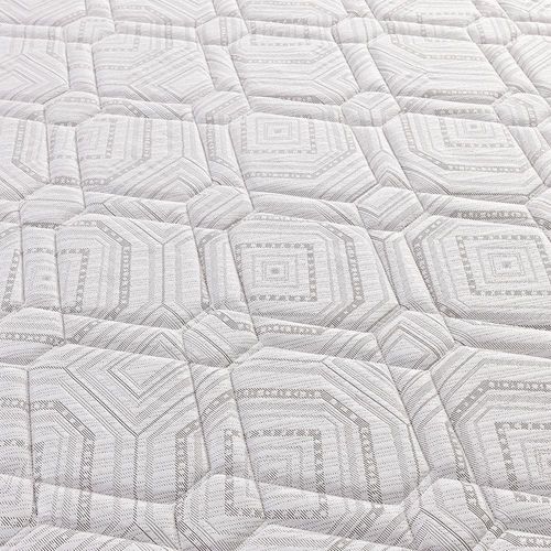 Cama Box de Solteiro Herval Ômega com Pillow Top, Molas Ensacadas 50x88x188 cm - Cinza/Branco