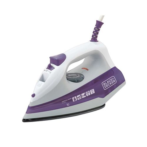 Ferro a Vapor Black+Decker FX1000 com Spray – Branco/Roxo 220V
