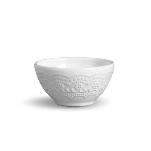 Conjunto Bowl para Servir Porto Brasil Madeleine em Faiança Feldspática - 6 Peças Branco
