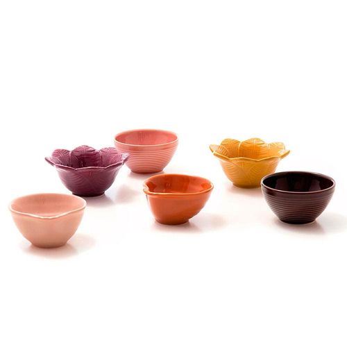 Conjunto de Bowls Porto Brasil Coleção Especiarias em Cerâmica Feldspática – 6 Peças