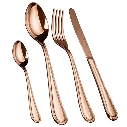Faqueiro 24 Peças Fracalanza Pearl em Aço Inox - Cobre