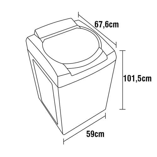 Lavadora de Roupas Electrolux 11Kg LES11 Essencial Care – Branca 110v