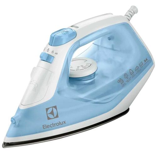 Ferro de Passar a Vapor Base Antiaderente com Spray Electrolux Easyline SIE60 Azul 110V